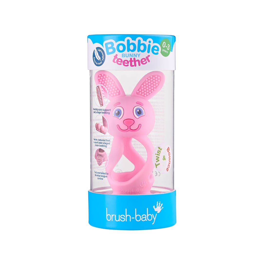 נשכן בצורת ארנב 3D בצבע ורוד BRUSH-BABY