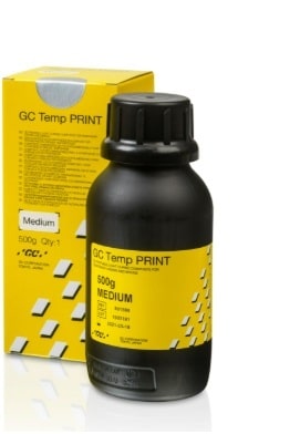 קומפוזיט מוקשה אור לכתרים וגשרים בהדפסה GC TEMP PRINT 3D