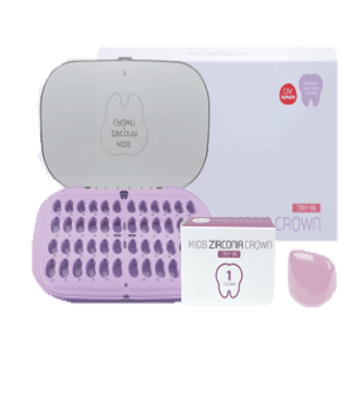 סט כתרי זירקוניה סופי 48 יח KIDS CROWN ANTERIOR FULL